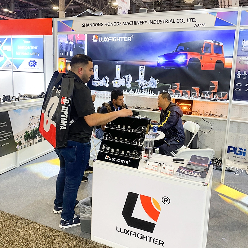 LUXFIGHTER LED headlights sa Automotive Aftermarket Products Expo